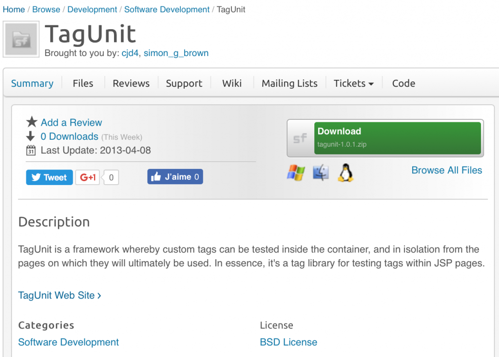 TagUnit - Software Testing Tools Guide