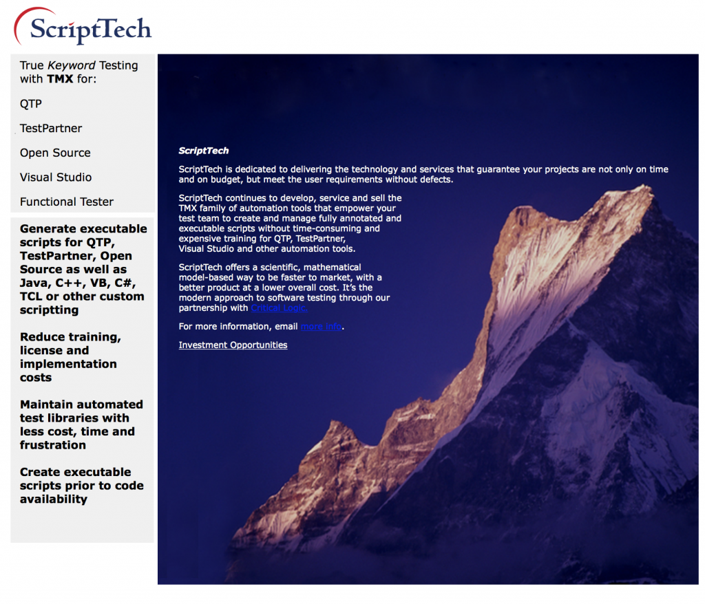 Script Tech Image ScriptTech - Software Testing Tools Guide