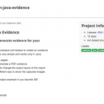 Selenium Java Evidence