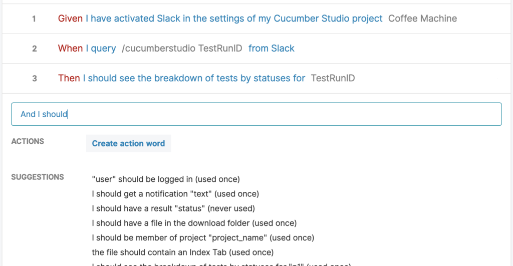 CucumberStudio collaboration on scenarios