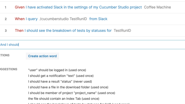 CucumberStudio collaboration on scenarios