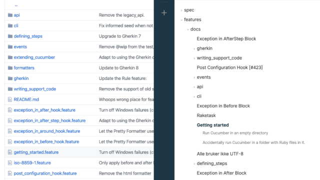CucumberStudio scenarios synchronised with Git