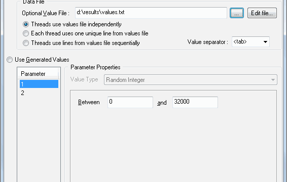 DTM DB Stress: Dynamic SQL parameters