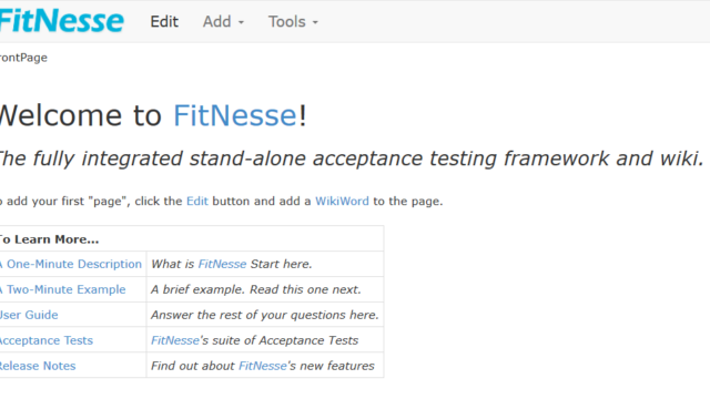 fitnesse-wiki