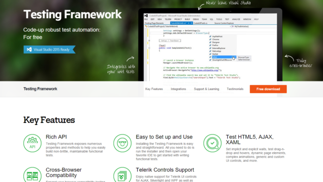telerik-test-studio-framework