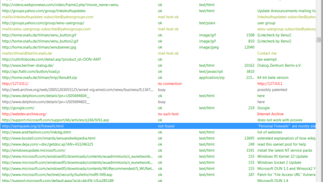 xenu-1.3.8-screenshot