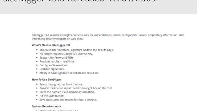 SiteDigger