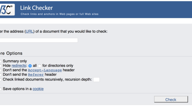 W3C Link Checker