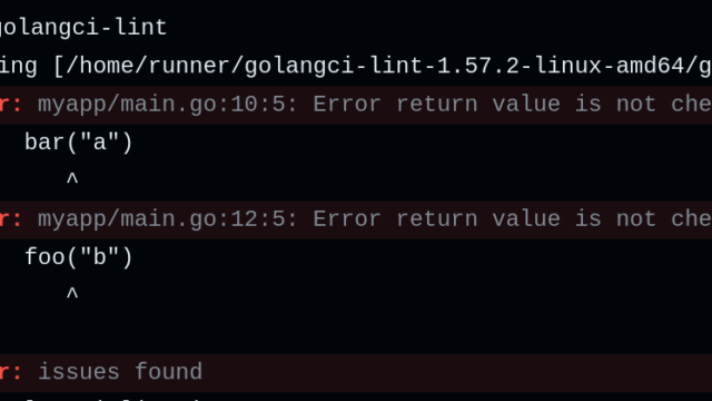 Golangci lint