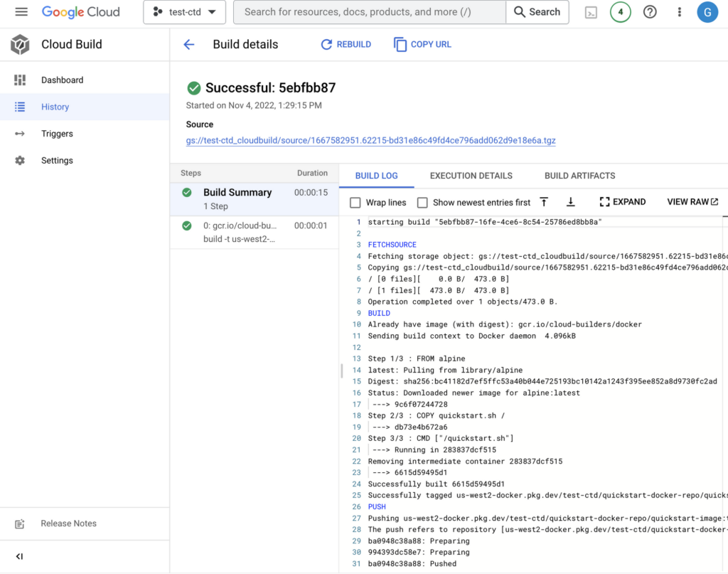 Google Cloud Build