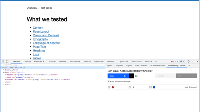IBM Equal Access Accessibility Checker