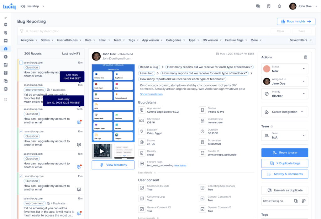 Luciq (formerly Instabug)