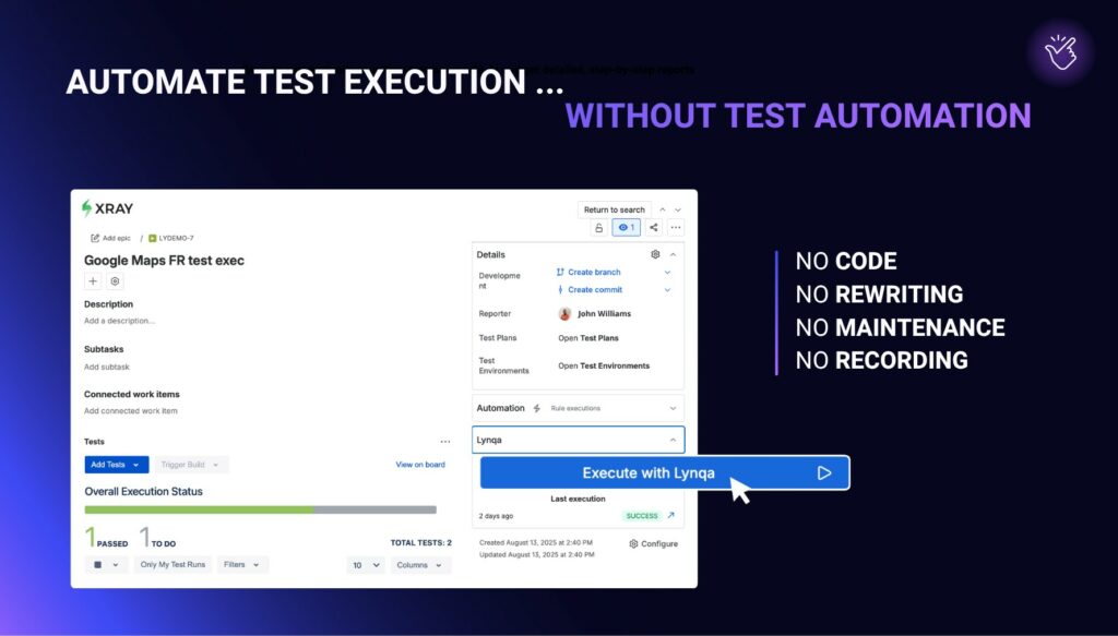 Lynqa for xray 01 xray one click execution