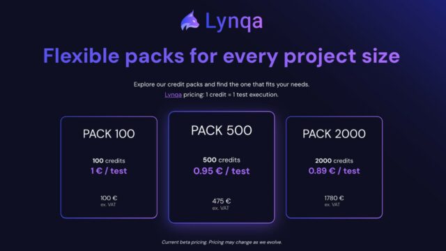 Lynqa for xray 09 pricing packs