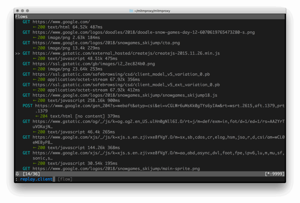 Mitmproxy