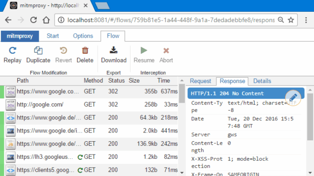 Mitmproxy