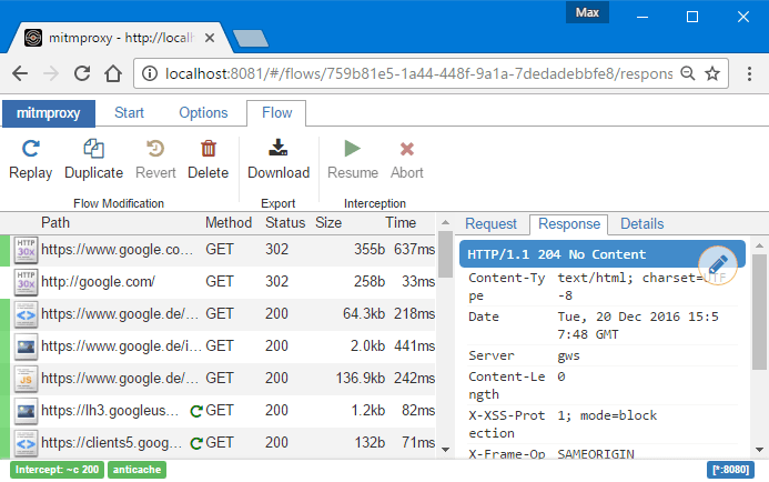 Mitmproxy