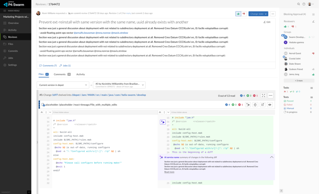 P4 Code Review