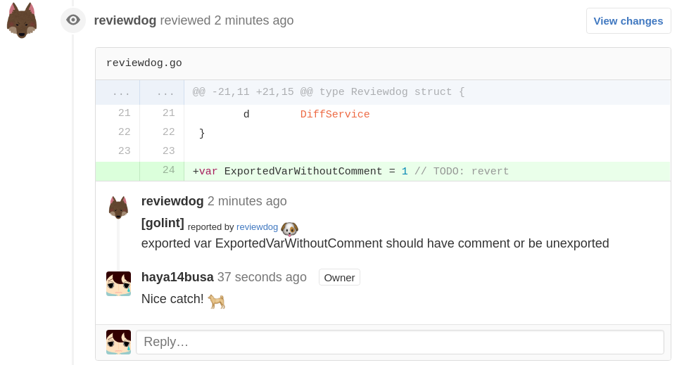 Reviewdog