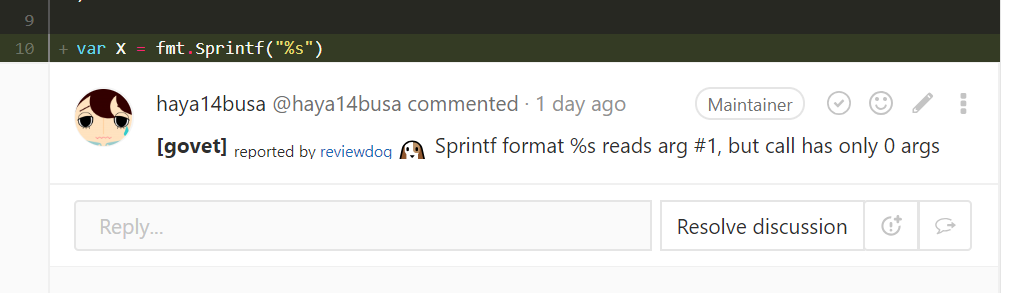 Reviewdog