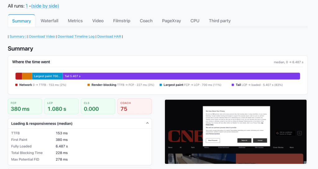 Sitespeed.io